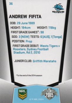 2015 ESP Elite #36 Andrew Fifita Back